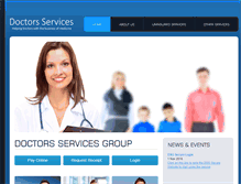 Tablet Screenshot of doctorsservices.ca